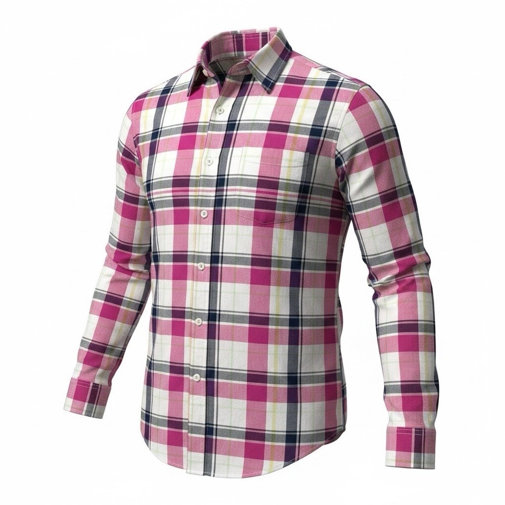 Saddlebred Shirt Mens XLarge Plaid Button Down Long Sleeve Casual Vintage Oxford
